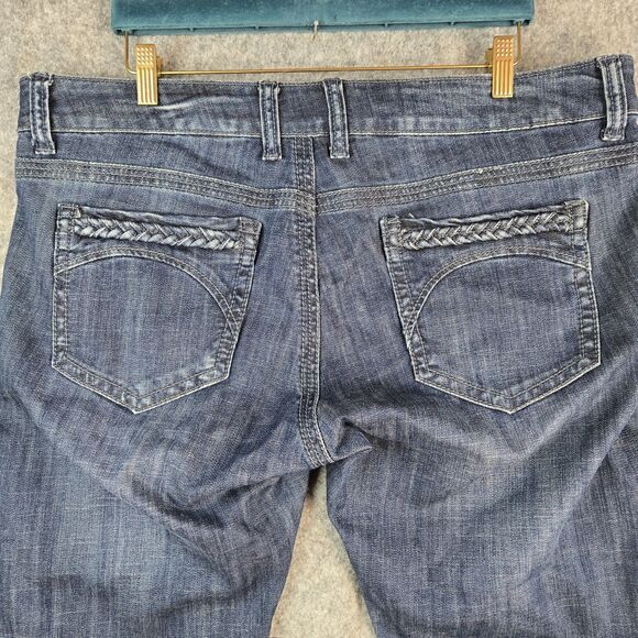 Stetson Hollywood Bootcut Jeans Womens Size 18 Reg Denim Western Cowgirl Biker - Picture 8 of 13